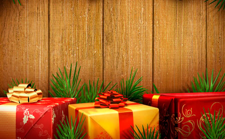 Happy Holidays!!! - beautiful, happy new year, christmas, ribbon, box, gifts, golden, gold, red, pretty, cool, beauty, holiday, boxes, merry christmas, nice, gift, lovely, colors