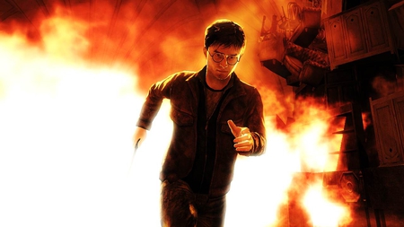 Harry in a Fire - video games, harry potter, fire, other