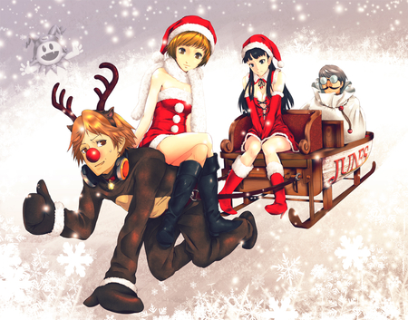 Persona Christmas - christmas, anime, beauty, new, wall, persona