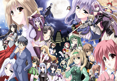 Anime - anime, female, girl, guy, male, characters, colorful, crossovers, other