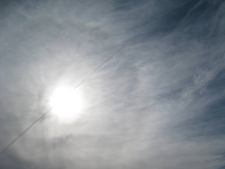 Line in the Sky - clouds, sunny day, sun, sky