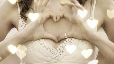 áƒ¦ I Heart You áƒ¦ - beauty, woman, love, special, hands, girl, heart, photography, sensual, black and white, sepia, photoshop, beautiful