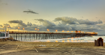 The Bridge-HDR - pretty, scenery, amazing, beach, landscape, great, sunrise, reflection, sand, view, hdr, nice, sky, clouds, water, beautiful, photography, sea, beauty, colors, lovely, cool, ocean, nature, sunset, lights, waves, bridge