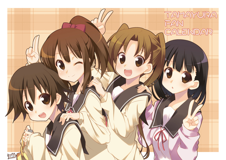 Tamaruya Squad - anime, squad, tamuraya, girl, beauty, new, wall