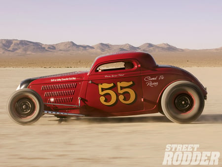 '34 Ford Coupe - rat, hotrod, 34, 1934, rod, car, ford, custom, desert, hot, racing, coupe, street, vintage, classic, antique, race