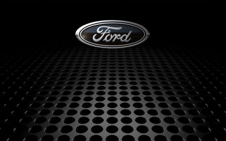 Ford Grid - black, oval, grid, ford