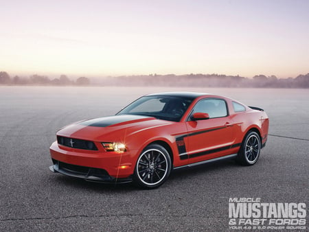 1. 2012 Boss 302 - red, ford, mustang, 2012