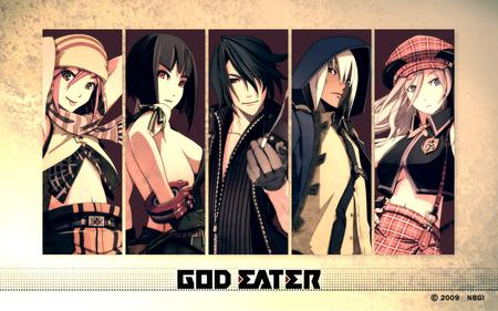 God Eater - kouta, lindow, iriinchira, god, amamiya, fujiki, amieera, sakuya tachibana, alisa, eater