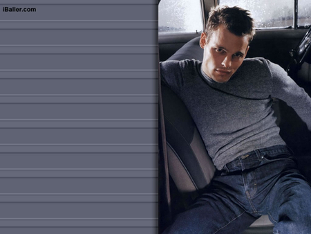 Justin Chambers - blue sweters, cute, bad boy, actor, jeans, male