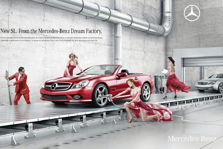 Mercedes Advertisement - picture, advertisement, mercedes, cool