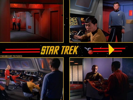 The Man Trap - star trek, rand, mccoy, sulu, the man trap, uhura, trek