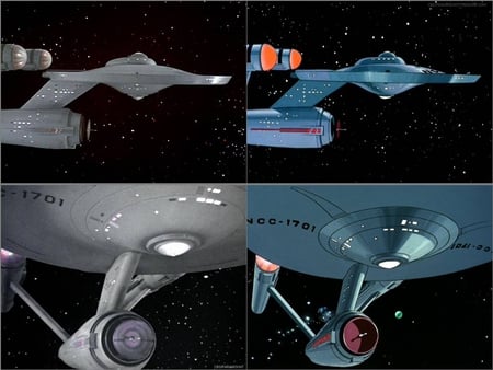 Animated and Live Action Enterprise - star trek, tos, enterprise, tas