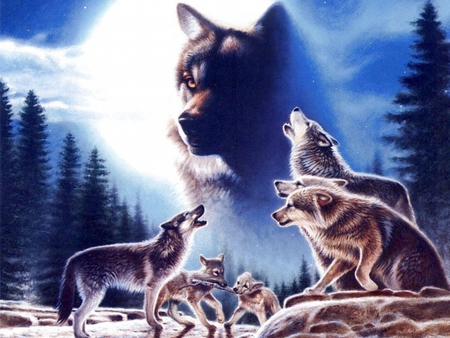 The Great Pack Leader - canine, dog, wolf, wolves