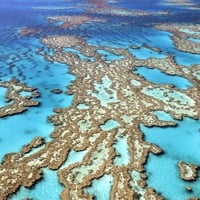 Aerial view Great Barrier Reef