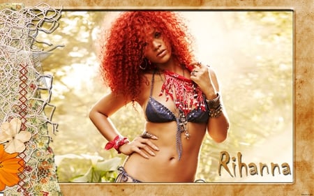 Rihanna - redhead, sexy, rihanna, singer, black