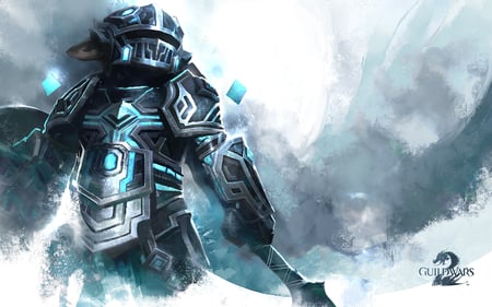 steel warrior - warrior, guild wars 2, steel, game, epic