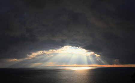 Gateway to Heaven - clouds, heaven, gateway, sunshine, sea, sky