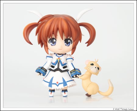 Nanoha & Yuuno Figures - nanoha, toys, figures, magical lyrical girl nanoha, anime, cute, other, yuuno