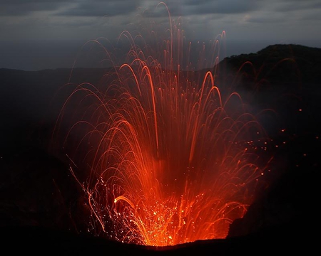 Tanna, Vanuatu - lava, orange, volcano, hot