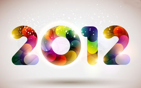 HAPPY NEW YEAR TO ALL DN MEMBERS - greetings, happy new year, colorful, 2012