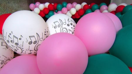 Concert decorative balloons - musical note, decoration, balloon, lovely, concert