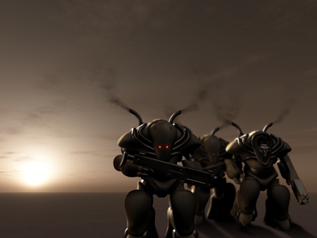 Alien - alien, cgi, sky, dark