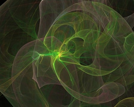 Electric Soup - fractal, electric, flame, abstract, apophysis, green