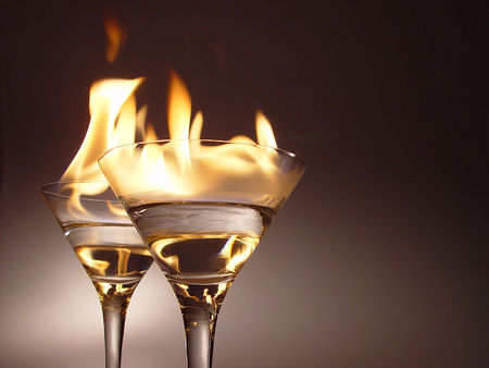 sambuca flame - nice, two, hot, coktails, flame, cool, tasty, party, sambuca