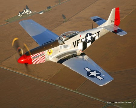 North American P51 Mustang - north, ww2, fighter, american, usaf, p51, world, war, mustang