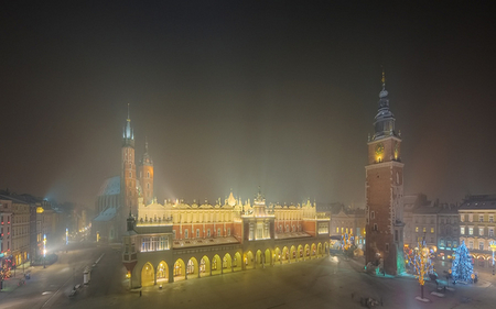 Cracow night - building, church, royal, cracow, beautiful, night