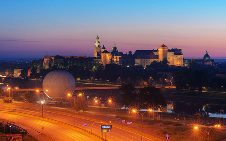 Wawel in Cracow - cracow, panorama, poland polish, view, royal, royal palace, scenery, wawel, palace