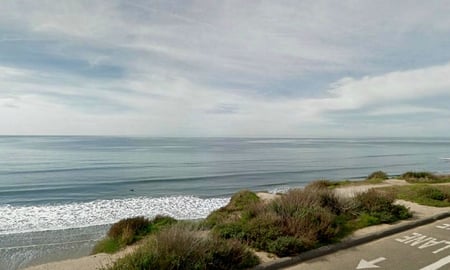 Pacific Ocean - sky, california, ocean, pacific, water, bushes