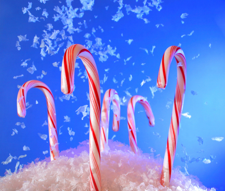 Happy New Year! - 2012, candy, happy new year, holidays, abstract, 3d, red, blue, sweet