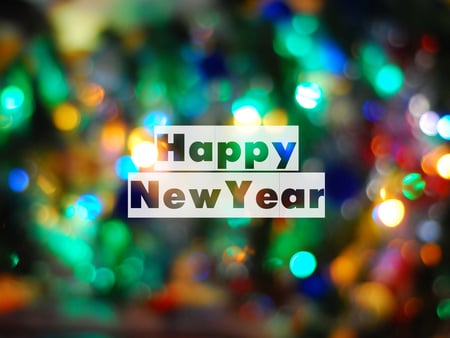 Happy New Year - new year, year, colorful, cg, happy new year, abstract, cool, new, lights, happy