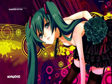 Party Miku - anime, miku, classic, girl, beauty, new, wall