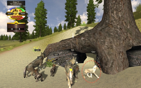 Glitch and Den - glitch, dens, puppies, games, wolfquest, wolves