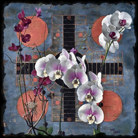 Orchids With Antique Gameboard F