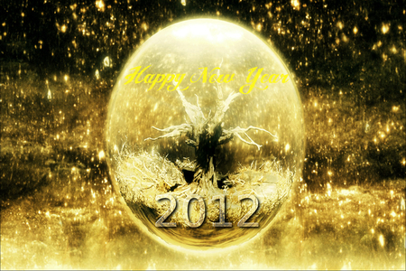 Happy New Year - 2012 - abstract, beatiful, 2012, happy new year, art, new, happy, year