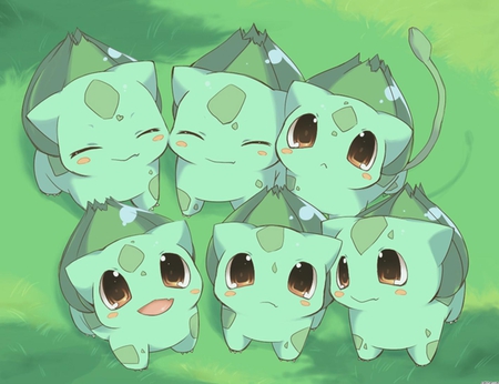 baby balbasaors - cute, cutest, pokemon, baby pokemon