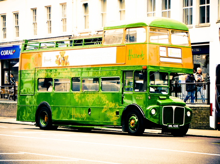 London green bus - england, street, london, bear, harrods, curiosity, britain, imperiale, imperial, tour, british, bus, green, teddy, add, english