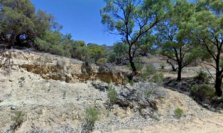 Australia - field, trees, rocks, australia