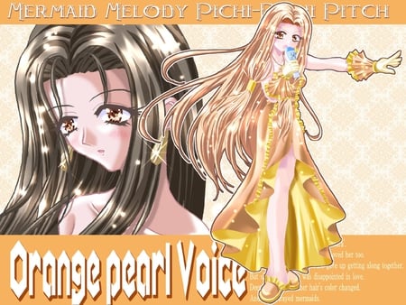 Mermaid Melody-Sarah - sarah, pichi pichi pitch, orange pearl voice, mermaid melody