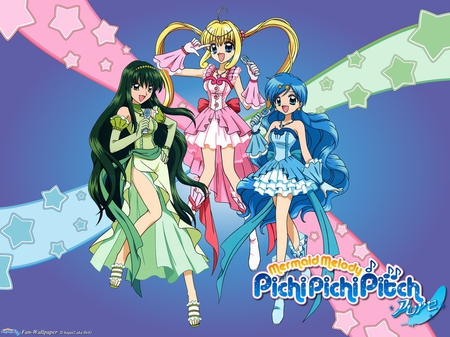 Mermaid Melody Pichi Pichi Pitch - rina, luchia, hanon, mermaid melody, pichi pichi pitch