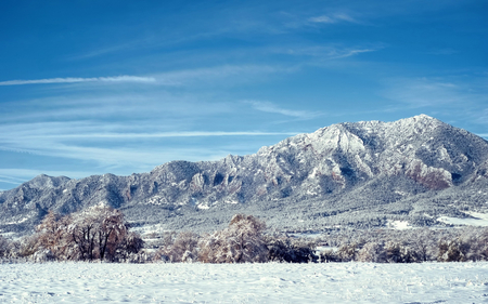 Winter View - winter, nature, alpine, view, snow, mountain