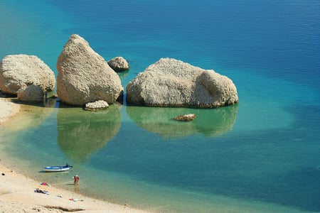 Quiet Beach - beach, day, water, summer, nature, quiet, sunny, sand, sea