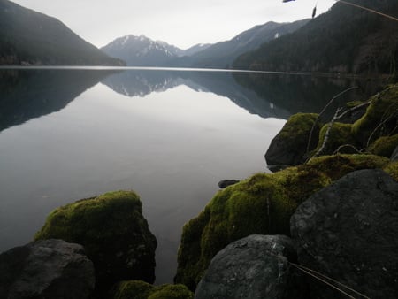 Reflections - national park, reflections, landscape, forest, parks, onf, lake, onp, mountains