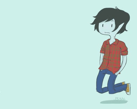 Marshal Lee - vampire, cute, marceline, marshal lee, genderbend, adventure time