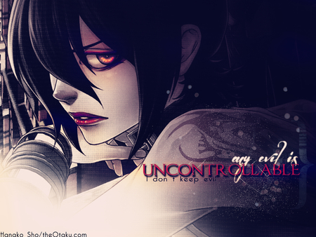 uncontrollable evil - ko, yasung, eyes, the innocent series, deep, tattoo, bangles, black hair, stare, angel