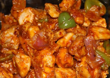 CHILLY CHICKEN HANDI - nice, fast, amazing, cool, food