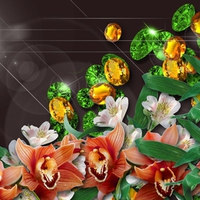 Emeralds Topaz and Blooms